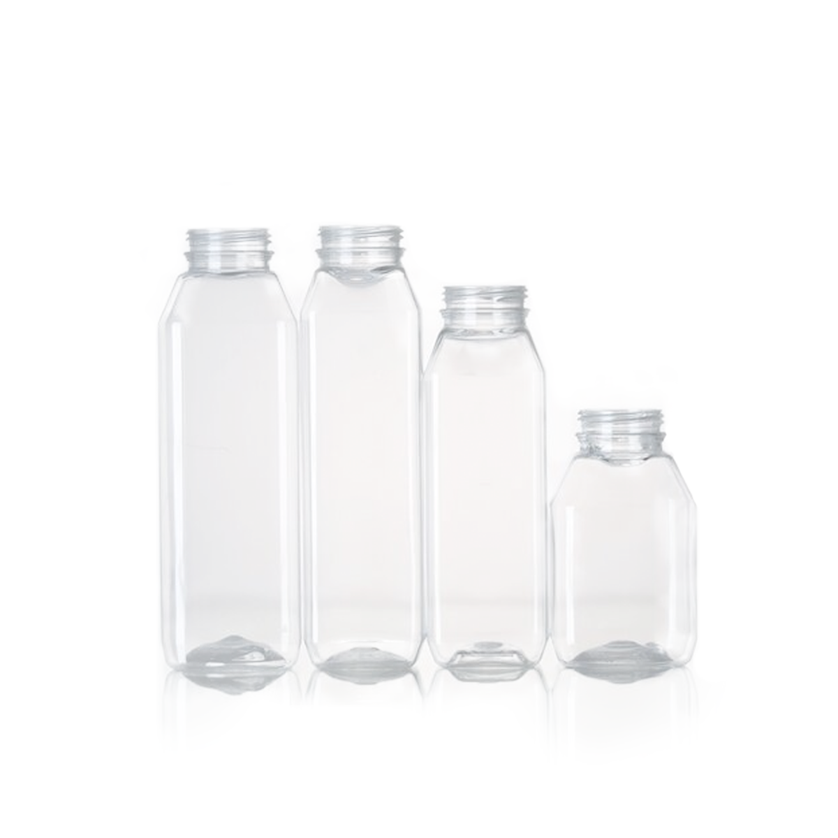 36pcs 12oz Reusable Water Bottles Clear Bulk Drink Containers for