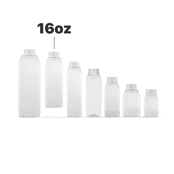 Square Bottles - 16oz