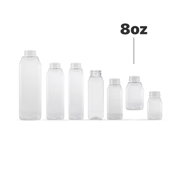 Square Bottles - 8oz